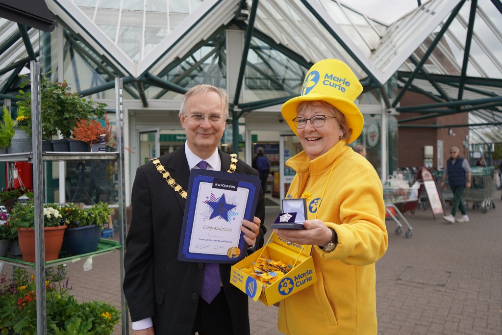 Tina Whitfield at her Community Stars presentation